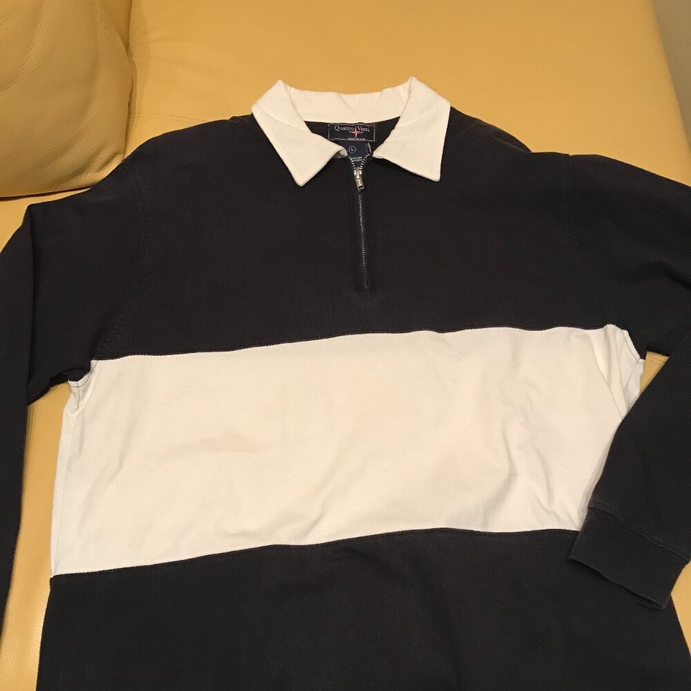 Jersey by Quattro Venti. Made in Italy. Vintage. Large. 100% Cotton.